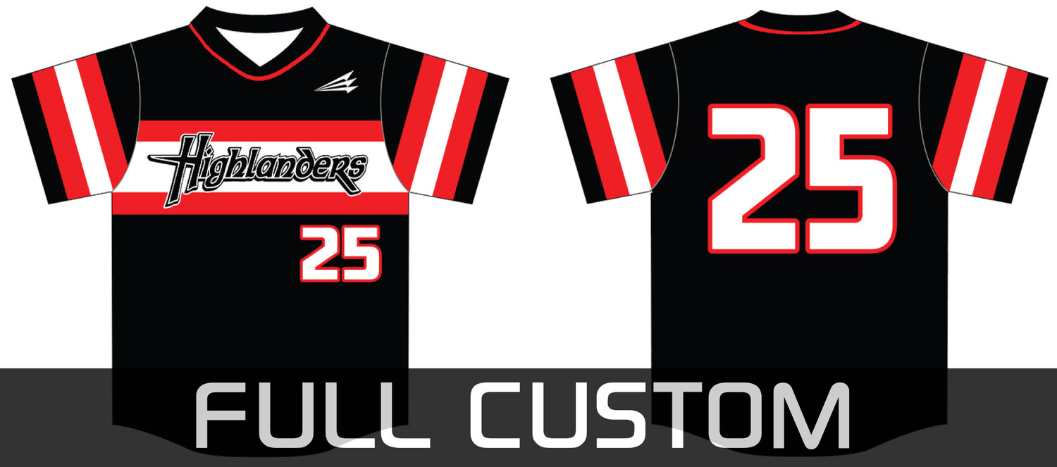 Highlanders Baseball Jersey (Black Design)