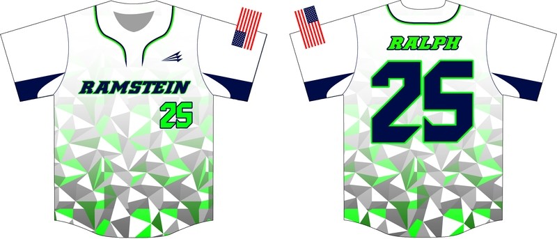 Ramstein All-Stars Custom Baseball Jersey Design #1