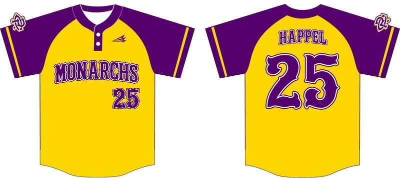 Monarchs Custom Baseball Jersey Design 3