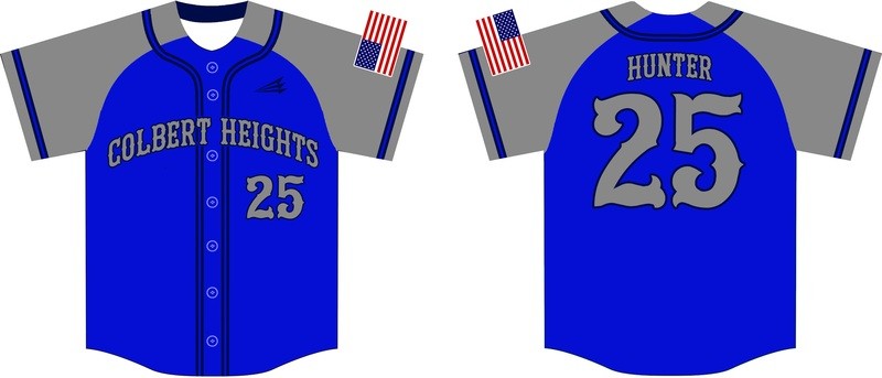 Colbert County Heights Custom Baseball Jersey 1B