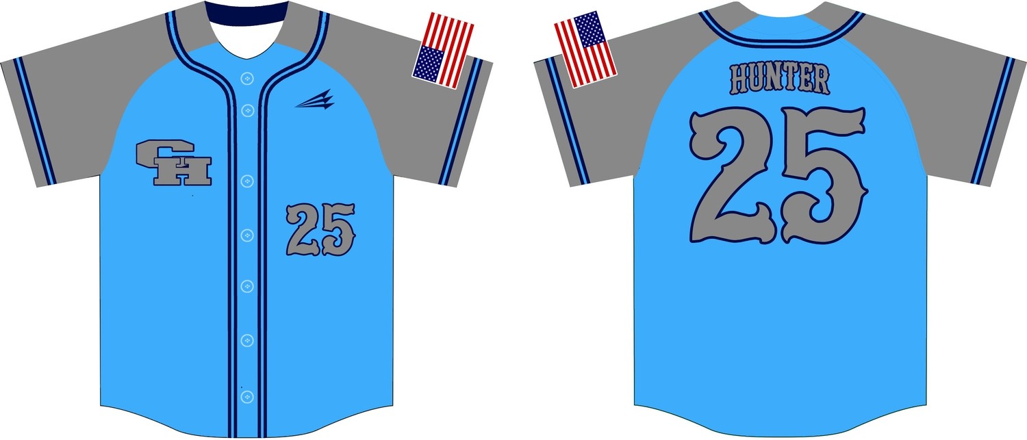 Colbert County Heights Custom Baseball Jersey 1C