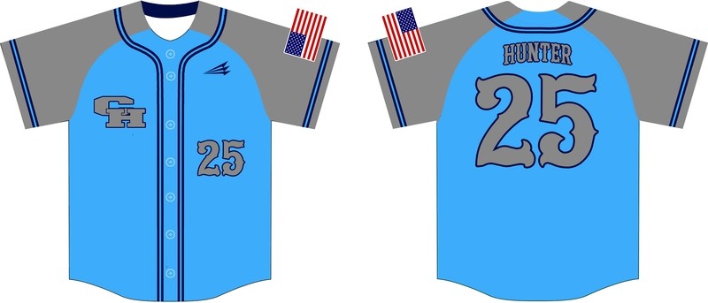 Colbert County Heights Custom Baseball Jersey 1C