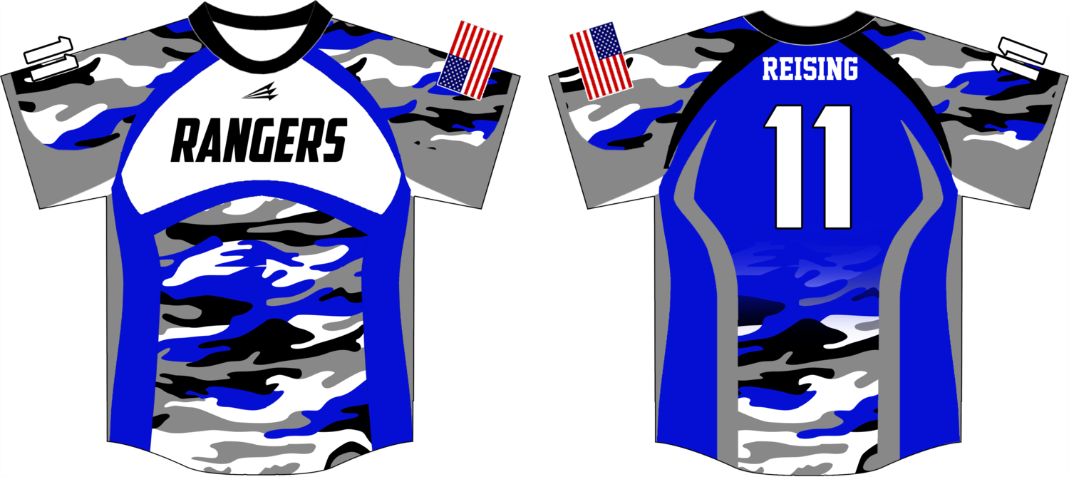 Rangers Baseball Custom Jersey Design #2