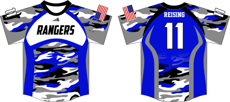 Rangers Baseball Custom Jersey Design #2