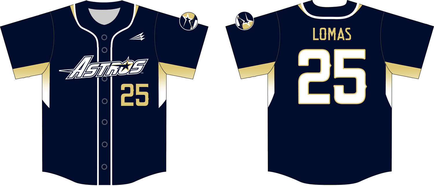 Oak Cliff Astros Custom HexaFlex Baseball Jersey #J4b
