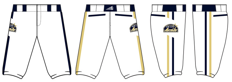 Oak Cliff Astros Custom Stacheman Elite Knicker Pants #BP2c