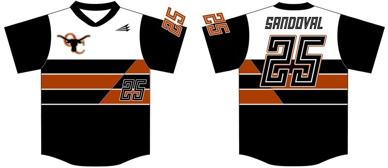 Oak Cliff Longhorns Custom Baseball Jersey 2