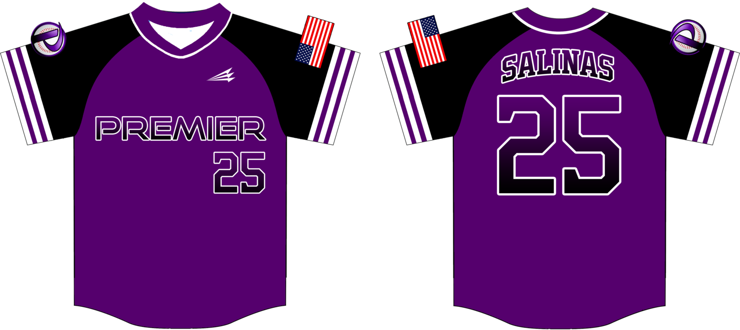 Premier Baseball Club Custom Baseball Jersey Design #2D