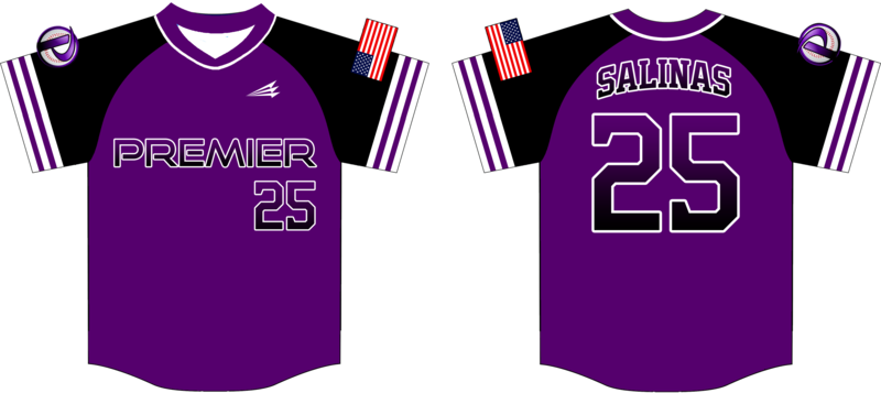 Premier Baseball Club Custom Baseball Jersey Design #2D