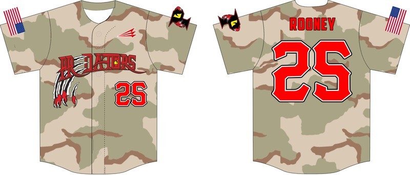 Central Illinois Predators Baseball Custom Jersey Design #2