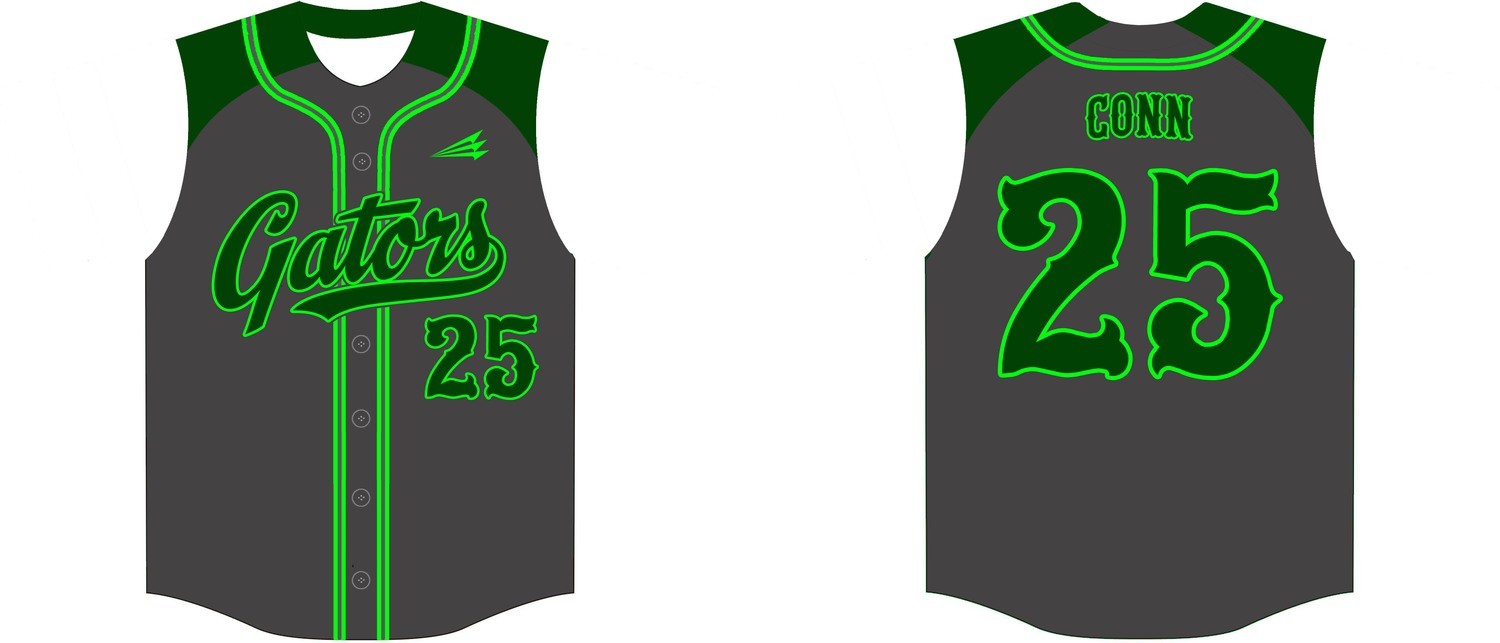 Sabine County Gators Custom Baseball Jersey #2b