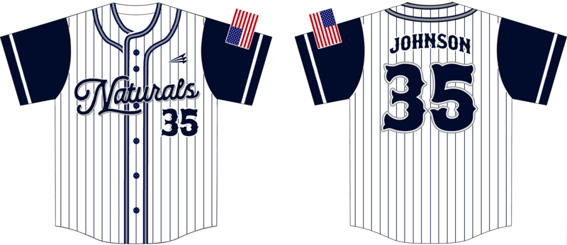 Young Naturals Custom HexaFlex Baseball Jersey #J2b