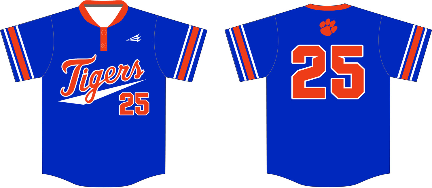 Austin United Tigers Custom HexaFlex Baseball Jersey #J1c