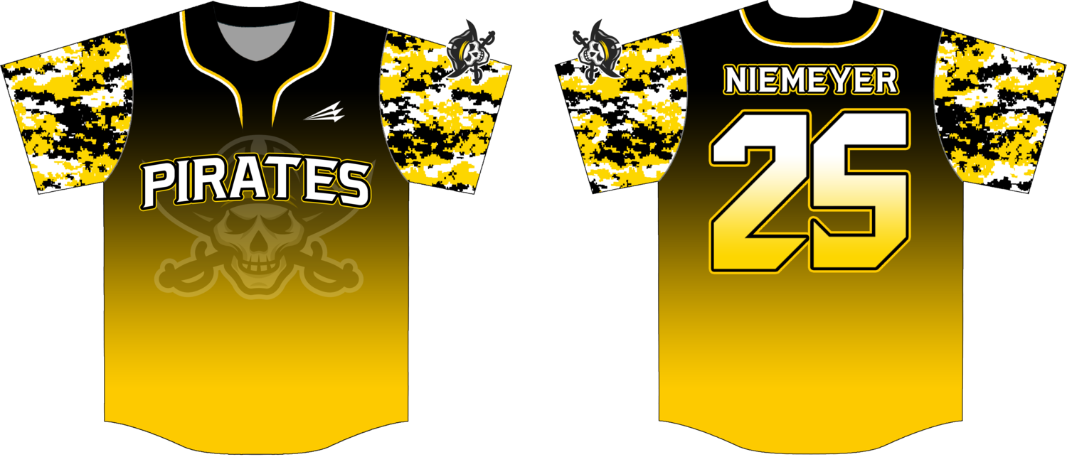 Lee&#39;s Summit Pirates Baseball Custom Jersey #3