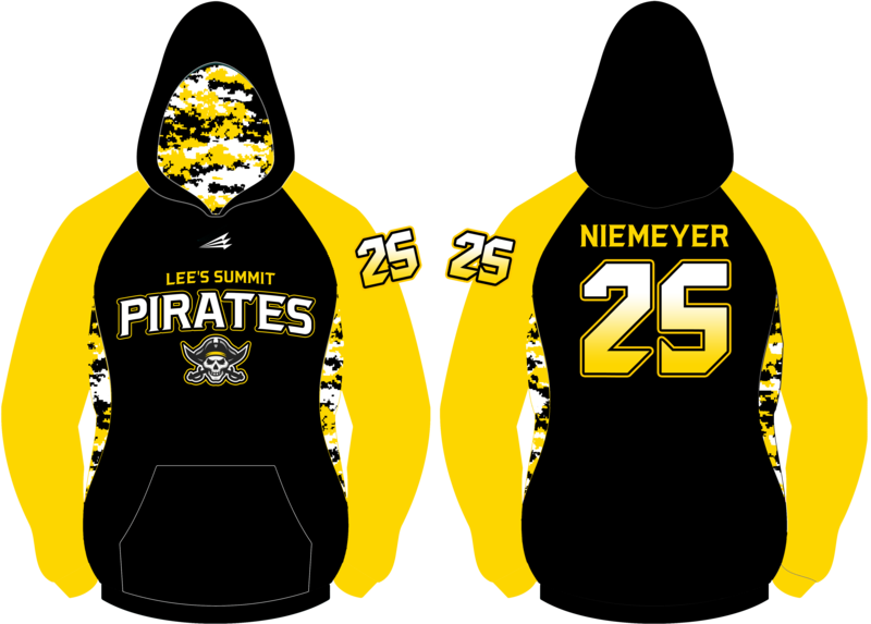 Lee&#39;s Summit Pirates Baseball Custom Hoodie #1