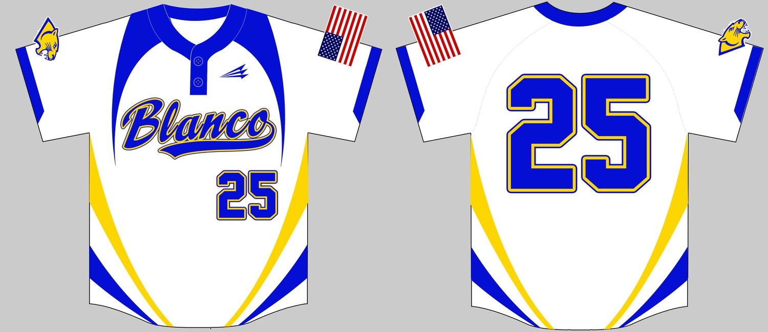 Blanco High Panthers Custom Softball Jersey #7