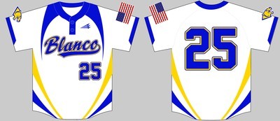 Blanco High Panthers Custom Softball Jersey #7