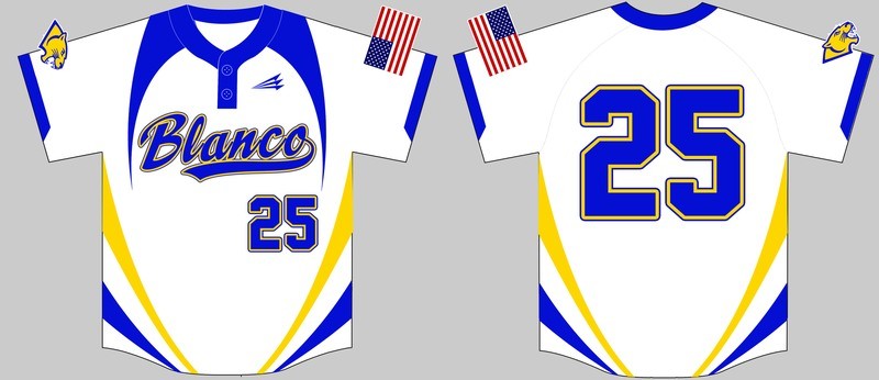 Blanco High Panthers Custom Softball Jersey #7