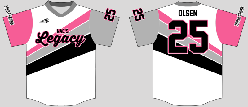 NAC&#39;s Legacy Softball Custom Game Jersey Design #3