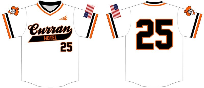 Curran Hotel Custom Baseball  Jersey 4C