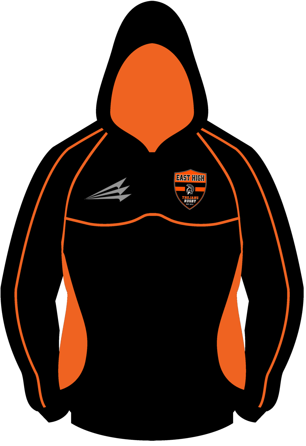 Waterloo East High Rugby Winterproof Sublimated Hoodie