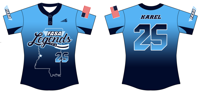 FASA Legends Custom NanoDri Softball Jersey #J3B