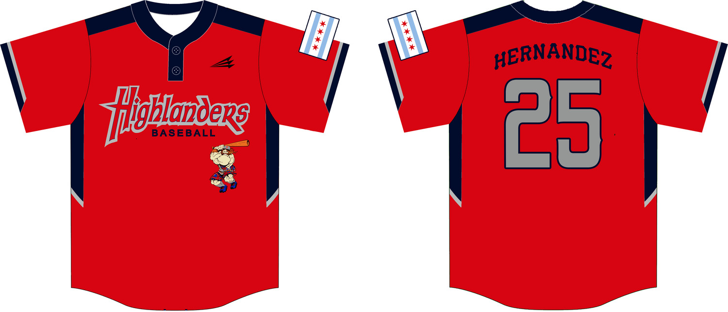Highlanders (Hernandez) Custom HexaFlex Baseball Jersey #J1b