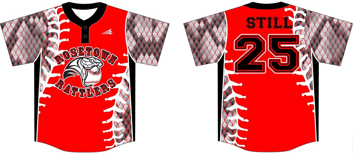 Rosetown Rattlers Custom Baseball Jersey #1