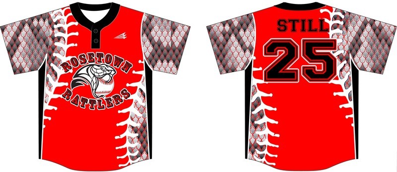 Rosetown Rattlers Custom Baseball Jersey #1