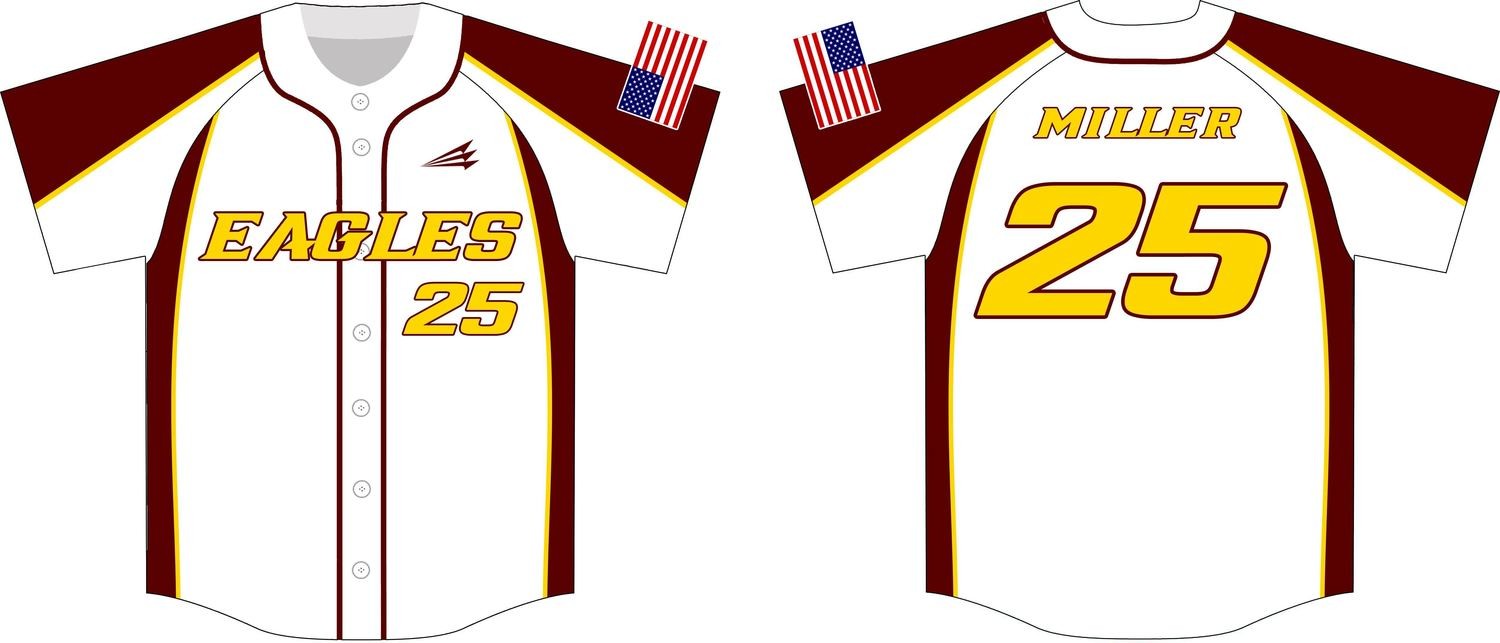 CC Eagles Custom Baseball Jersey #1b
