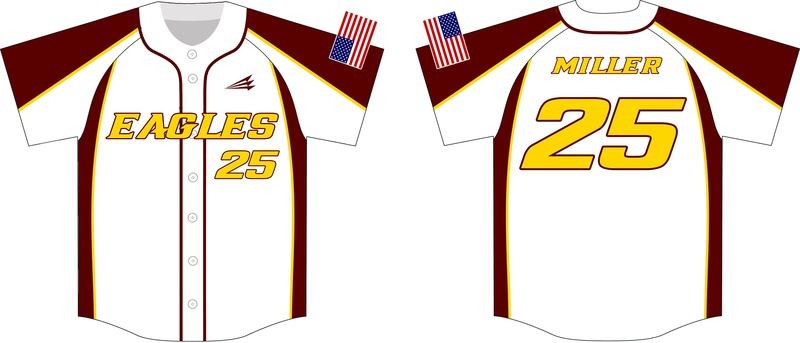 CC Eagles Custom Baseball Jersey #1b