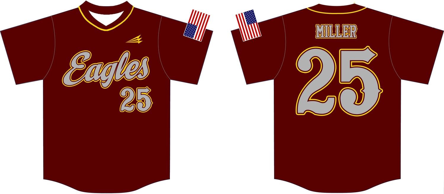 CC Eagles Custom Baseball Jersey #3g
