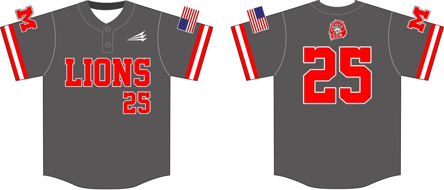 Munford High School Custom Baseball Jersey #6B