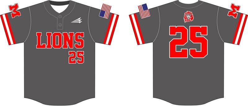 Munford High School Custom Baseball Jersey #6B