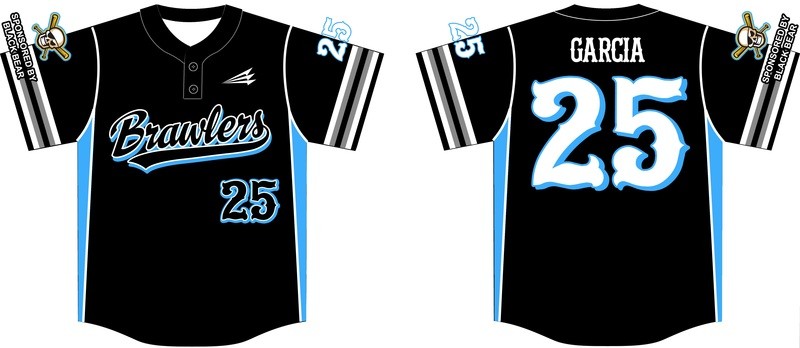 Brawlers Baseball Custom Jersey Design #1C