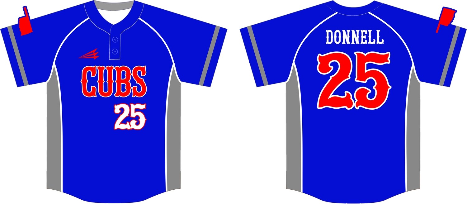 Oklahoma Cubs Custom Baseball Jersey Design #1B