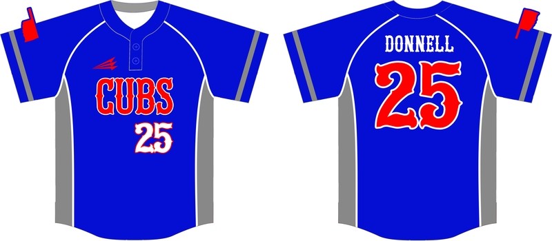 Oklahoma Cubs Custom Baseball Jersey Design #1B