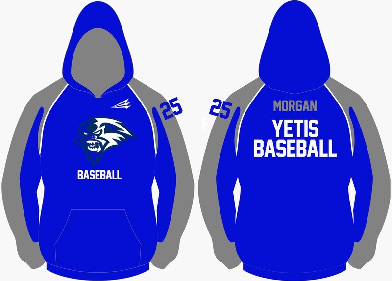 Yetis Custom Baseball Hoodie