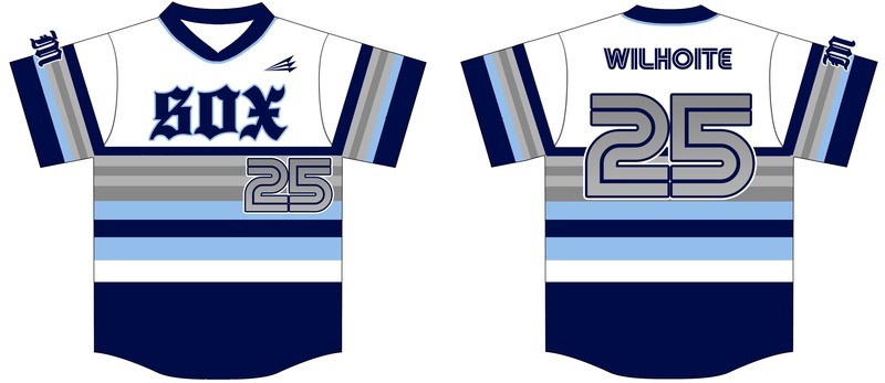 Midlothian Sox Custom Jersey Design #2D