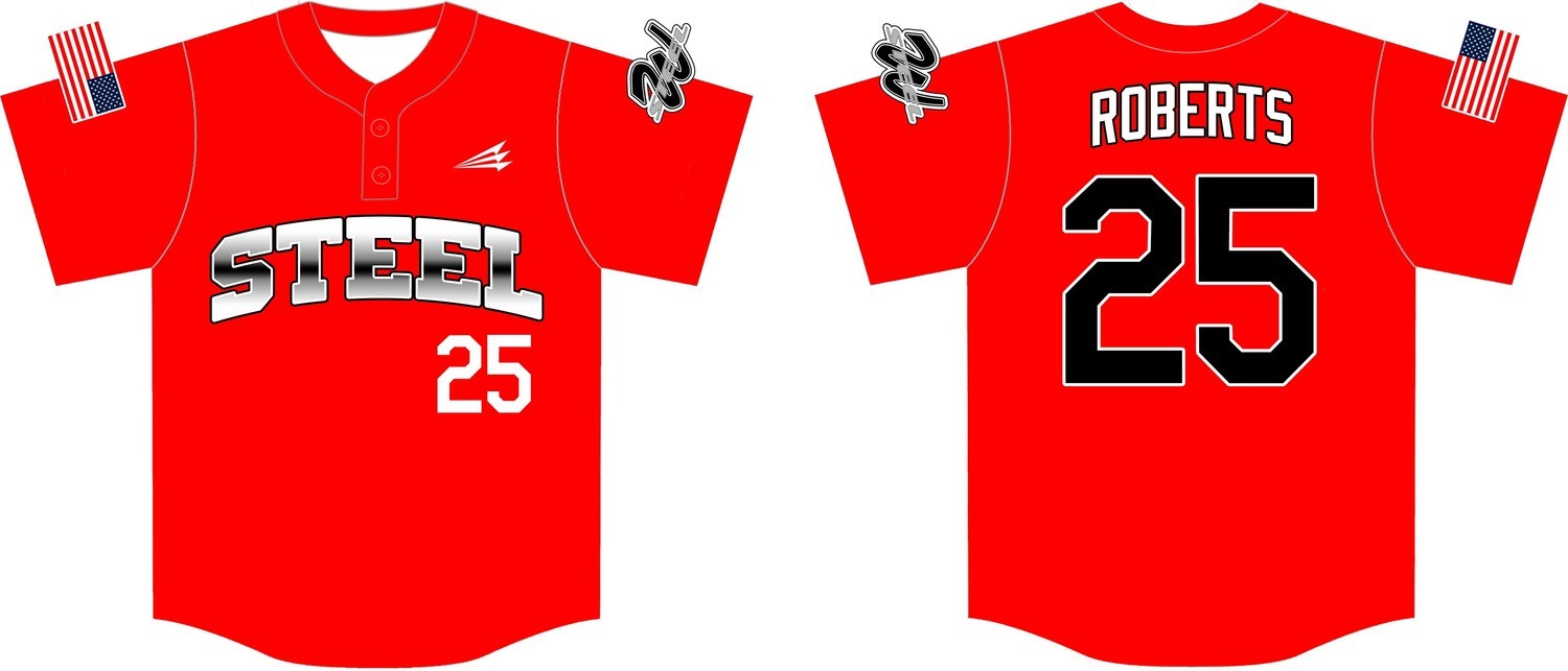 Warriors Steel Custom Baseball Jersey #2C