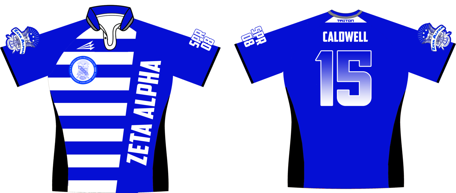 Phi Beta Sigma Fraternity Zeta Alpha Rugby Jersey