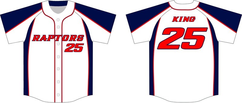 Ridgely Raptors Baseball Custom Jersey Design #3