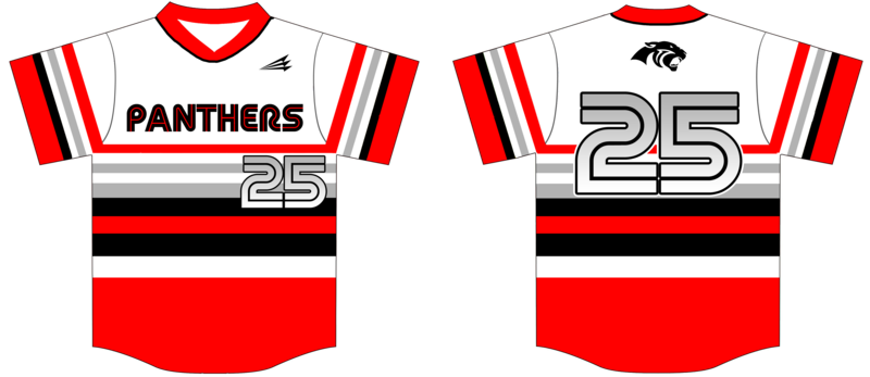 Panthers (Green) Baseball Jersey Design 2