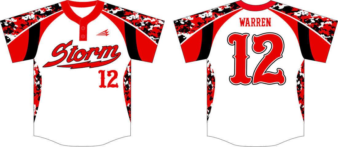 Wolcott Storm Baseball Custom Jersey 2c