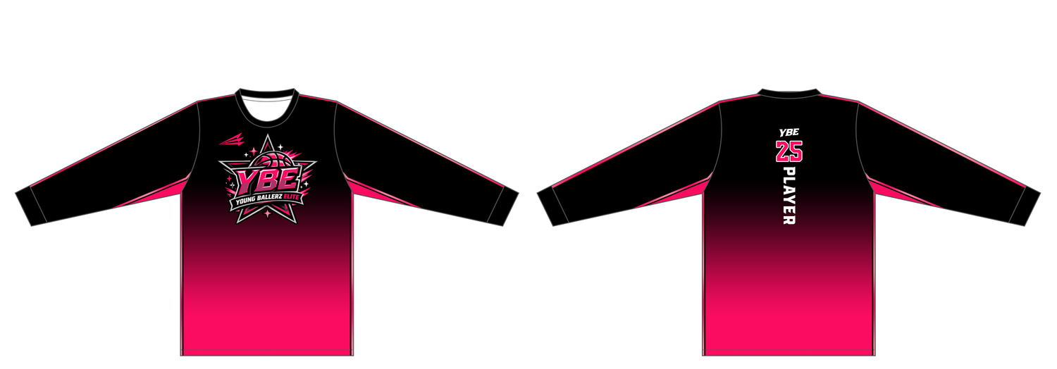 Young Ballerz Elite Custom Long Sleeve Shooter Shirt ST1