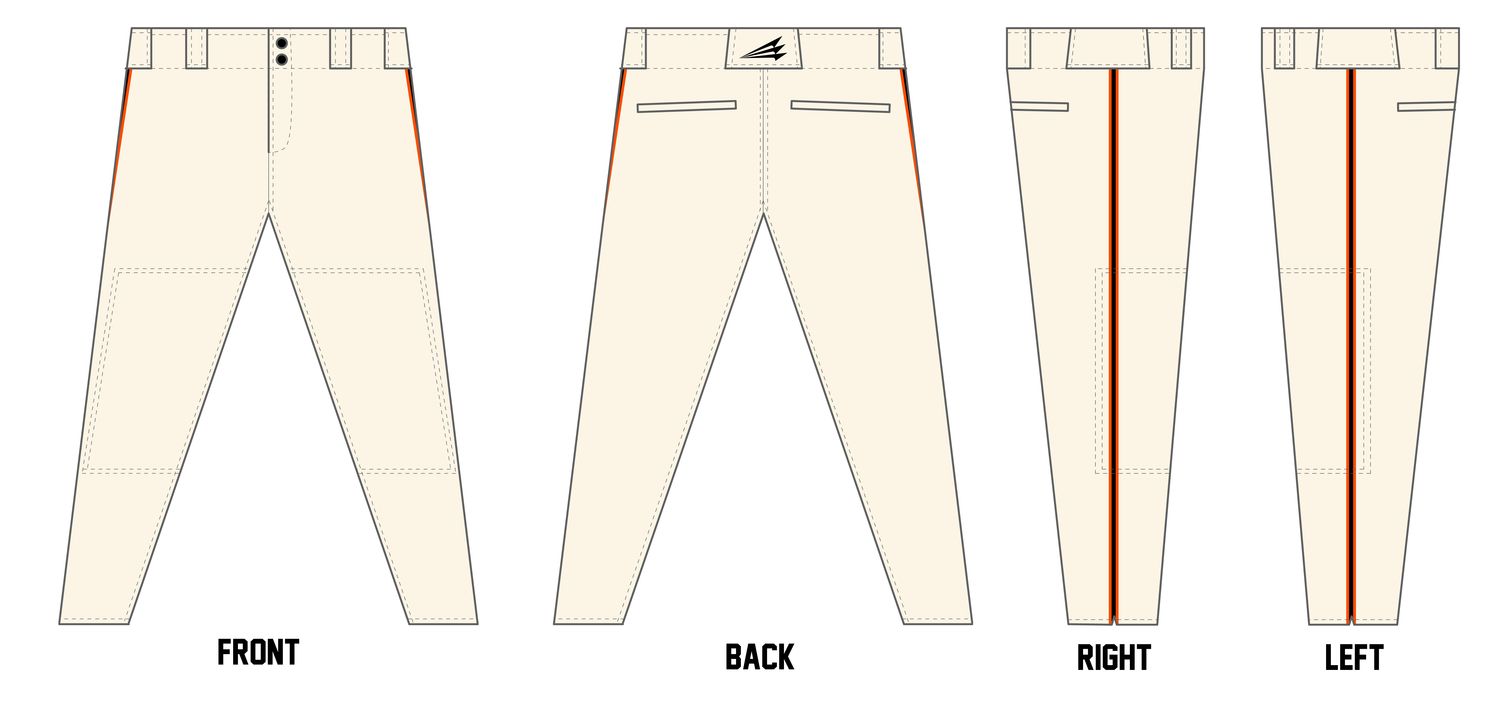 Georgetown Mavericks Custom Pro-Fit Baseball Pants #BP1F