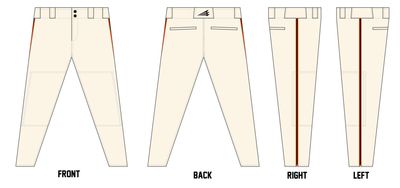 Georgetown Mavericks Custom Pro-Fit Baseball Pants #BP1F