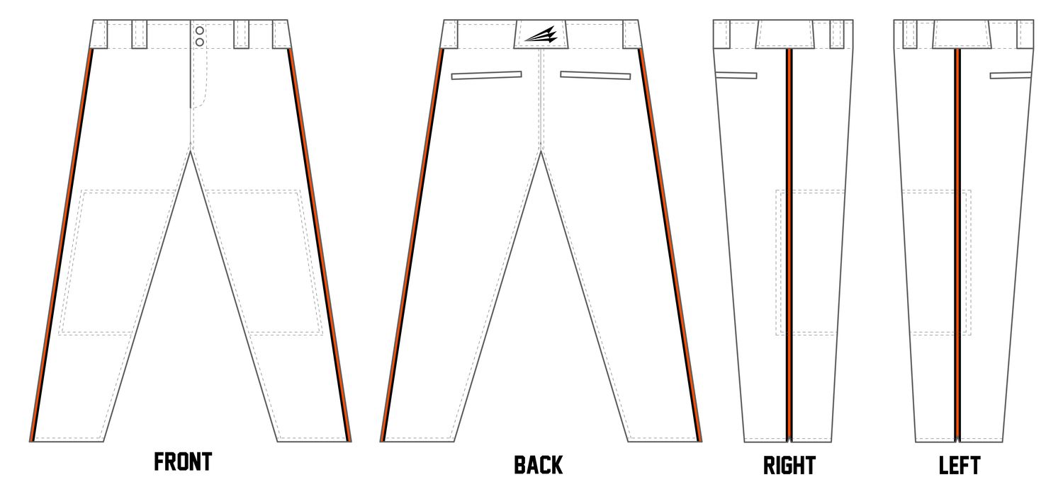 Georgetown Mavericks Custom Athletic Cut Baseball Pants #BP15A