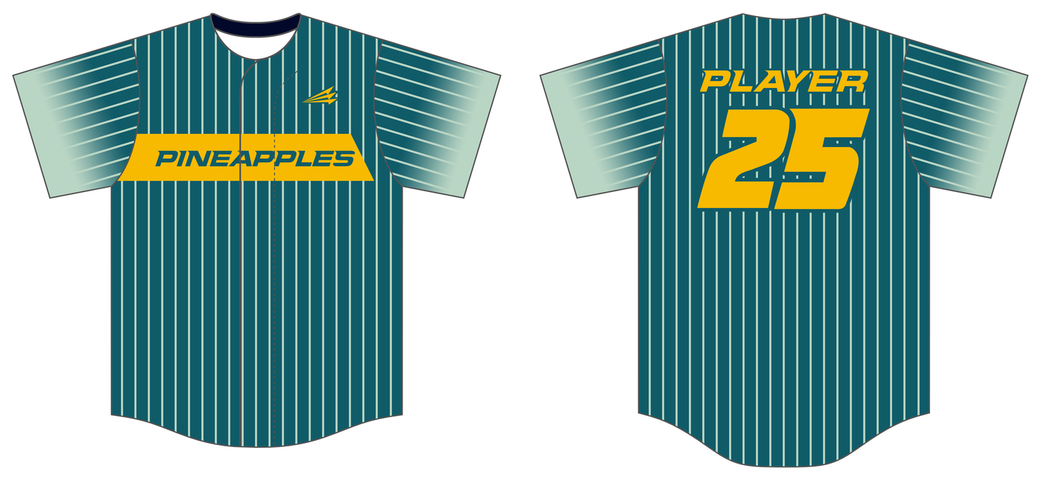 Pineapples Custom NanoDri Baseball Jersey #J8