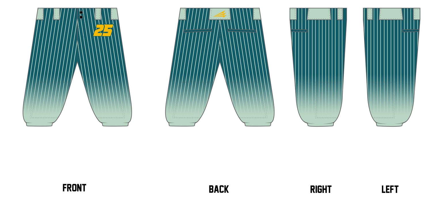 Pineapples Custom Knicker Baseball Pant #BP8E